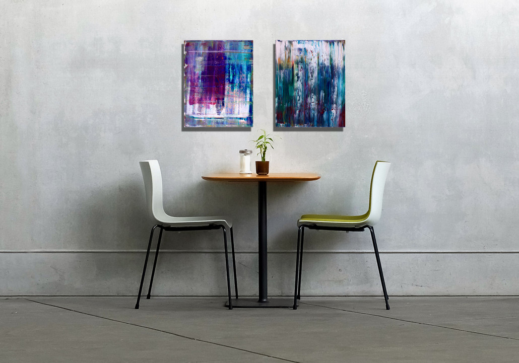 Paired works from Terrain series Fall 2015