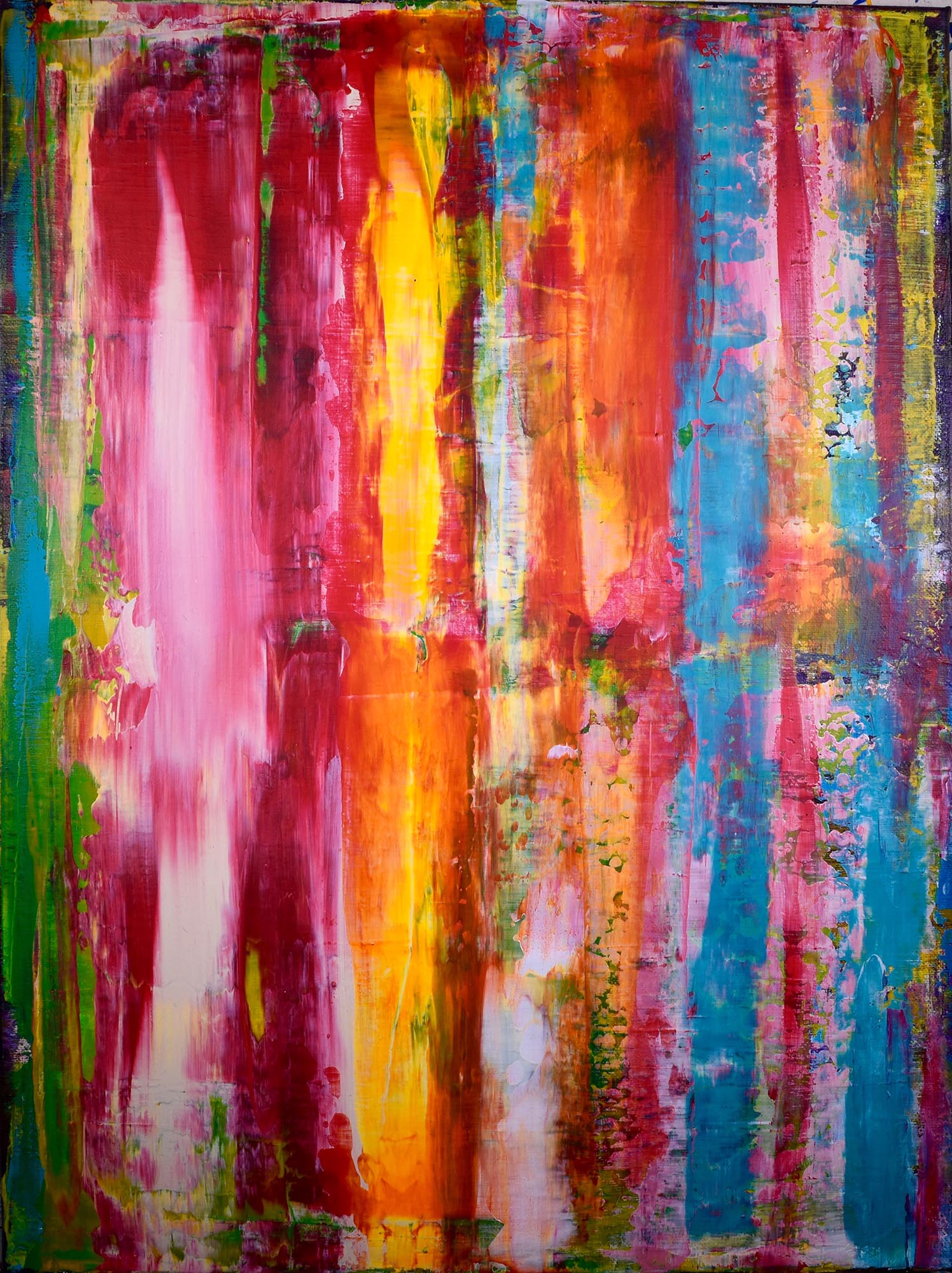 Sold painting by Los Angeles abstract artist Nestor Toro - SOLD