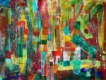 SOLD - Invisible Cracks, 2014 Acrylic painting by Nestor Toro