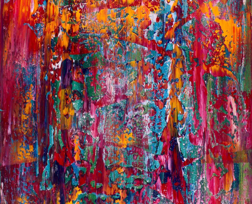 Color Field abstract painting by artist Nestor Toro