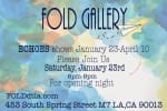 First show of 2016 in Los Angeles at the Fold gallery. The show is called "Echoes" and Nestor Toro is one of just 4 artists in the show!