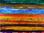 Sold artwork by artist painter Nestor Toro titled "Road Trip Colorfield"