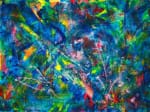 Rainbow Deconstruction by Los Angeles artist painter Nestor Toro