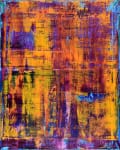 SOLD - Memories and Fire - abstract painting by L.A. artist - Nestor Toro