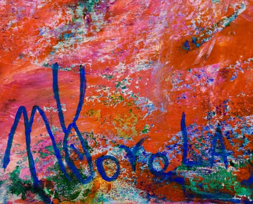 Signature - Nestor Toro (SOLD) Roses (Deconstructed floral) 2018 by Nestor Toro