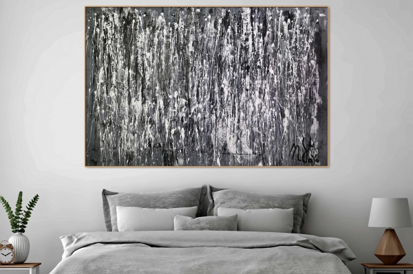 December by Nestor Toro - monochromatic work - shades of grey