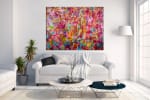 Abstract transition II (Falls) - COLORFUL STATEMENT WORK! (2015) Acrylic painting by Nestor Toro in Los Angeles