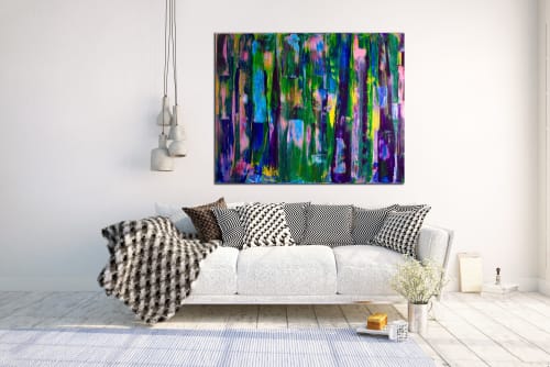 What Lies In Between (2015) Acrylic painting by Nestor Toro