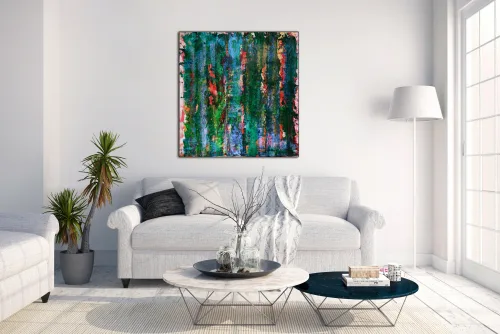 Reflective infinity (2016) Acrylic painting by Nestor Toro