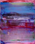 SOLD - Nighttime Terrain I (2017) Acrylic painting by Nestor Toro in Los Angeles