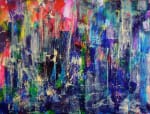 SOLD - Underwater-colorfield-SOLD-abstract-art-Nestor-Toro-Los Angeles