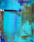 SOLD - Celeste Skies (2016) Acrylic painting by Los Angeles painter Nestor Toro