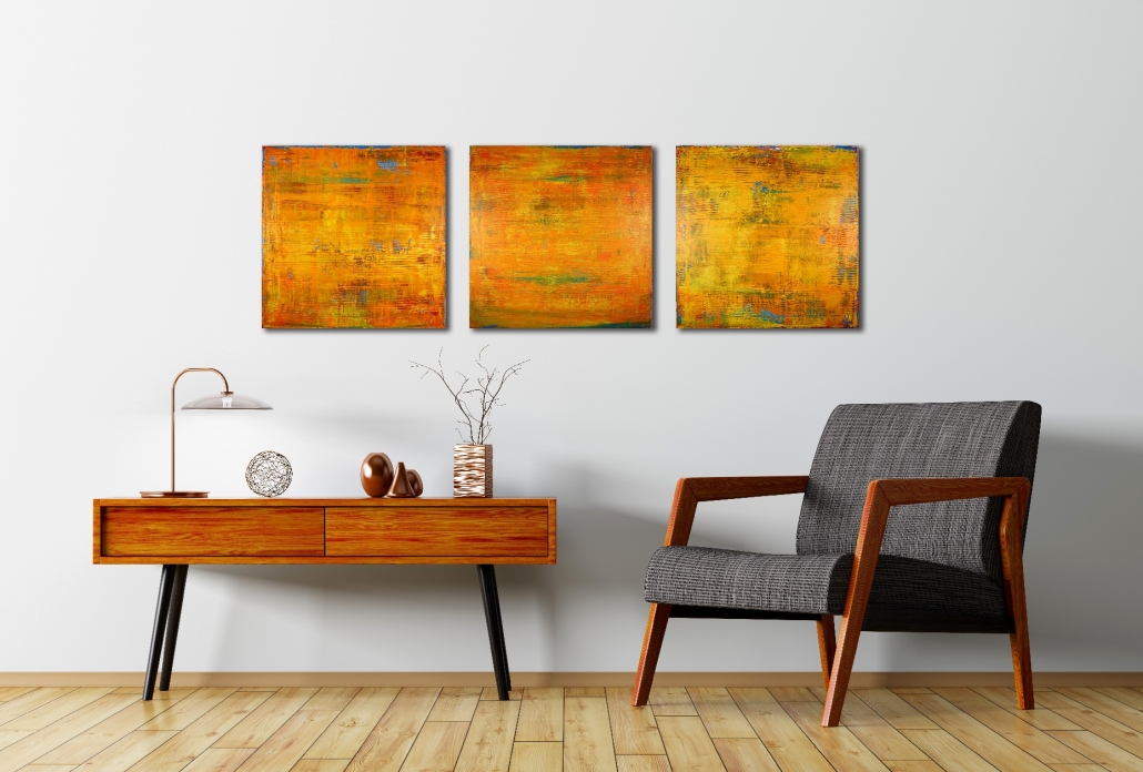 Fire Storm by Nestor Toro 2017 Los Angeles -Sold abstract art