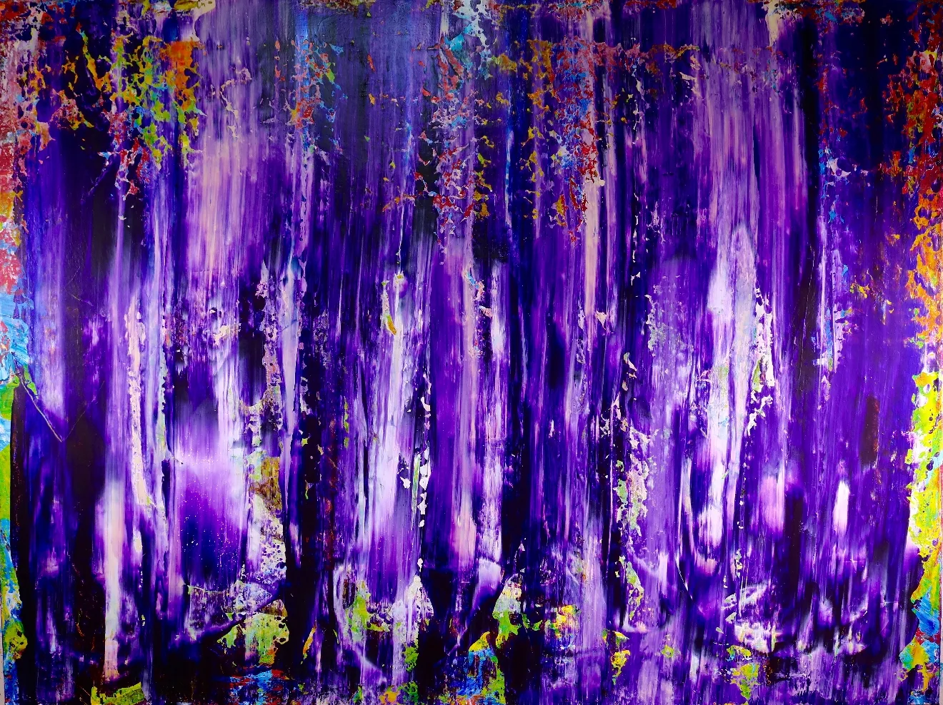 Deep Purple - ABSTRACT ART - NESTOR TORO - LOS ANGELES
