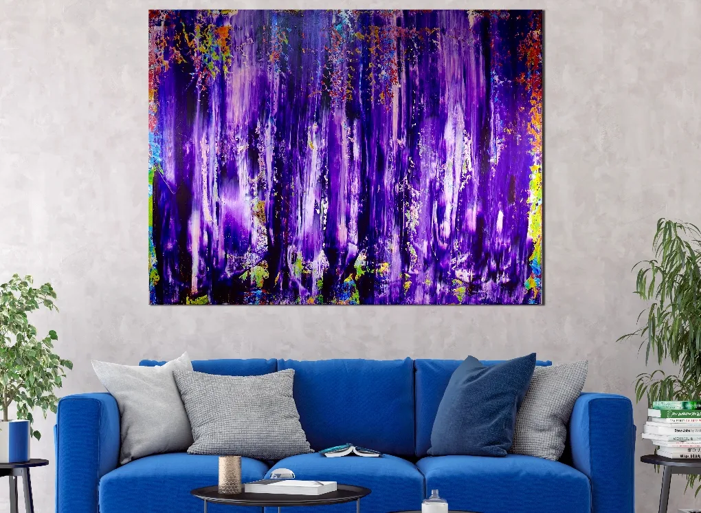 Deep Purple - ABSTRACT ART - NESTOR TORO - LOS ANGELES