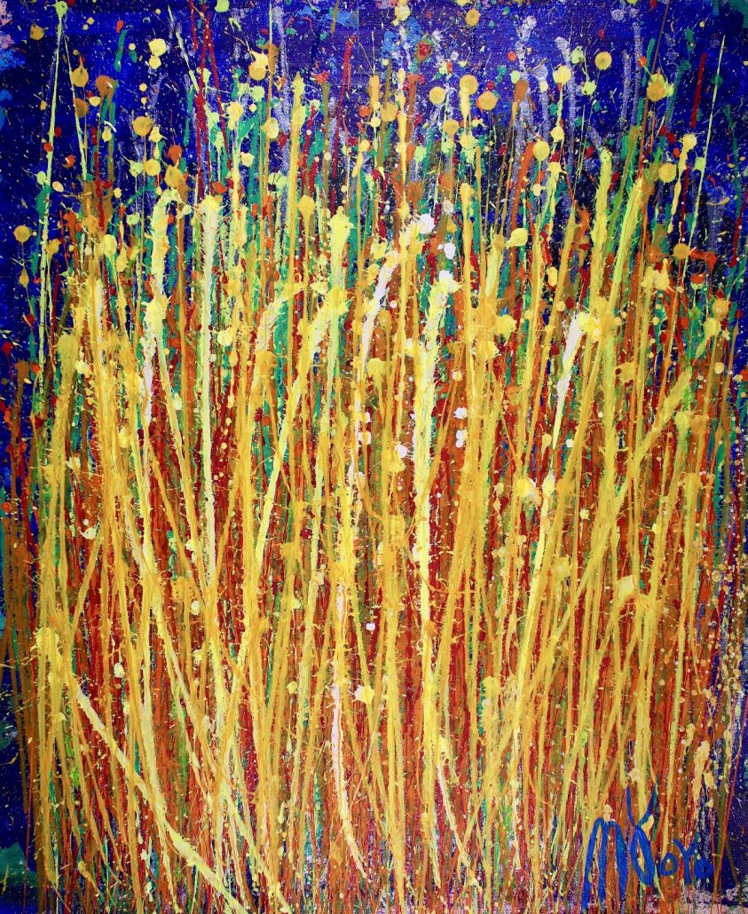 SOLD - Drizzles in Motion 2 - 56 x 66 cm - Nestor Toro Los Angeles (2017)