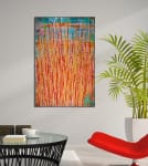 Shimmering Frequencies 2 (2018) Acrylic painting by Nestor Toro in Los Angeles