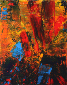 SOLD - Distraction from Fire (2014) Acrylic painting by Nestor Toro