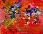 SOLD - Unafraid of Red (2017) Acrylic painting by Nestor Toro