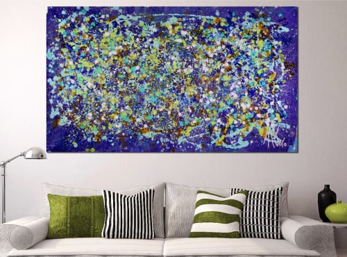 Over Luscious Purple (2018) Acrylic painting by Nestor Toro