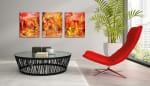 SOLD - Burning Wood (2017) Acrylic painting by Nestor Toro - Sold