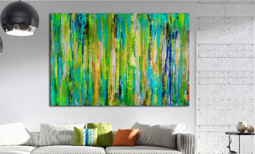 Enchanted Spectra 7 (Late Spring) (2018) Acrylic painting by Nestor Toro