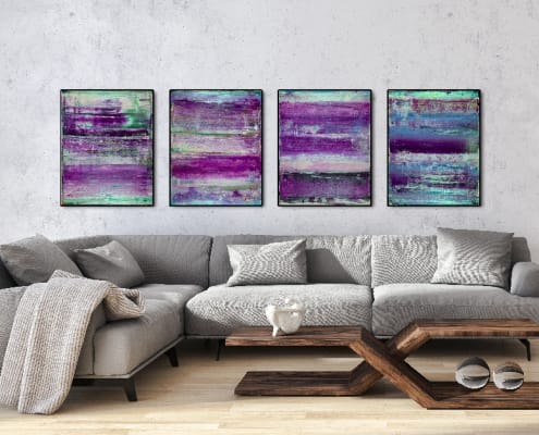 SOLD - Deconstructed Memories (2017) Acrylic painting by Nestor Toro