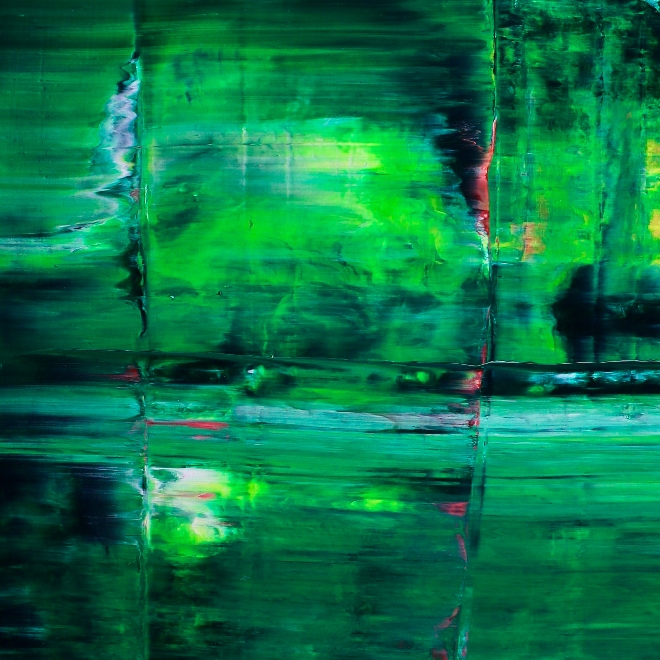 SOLD - Emerald Garden (2018) Acrylic painting by Nestor Toro