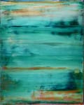 SOLD PAINTING - Sky Walking 5 (2018) Abstract painting by Nestor Toro in Los Angeles