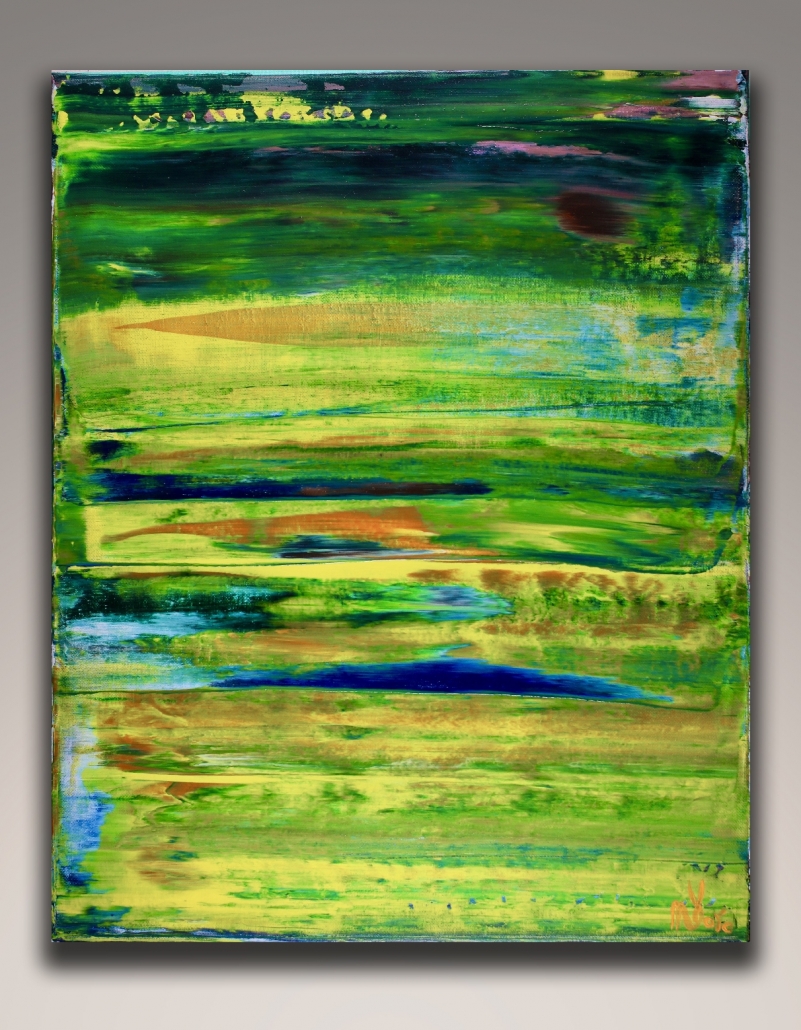 SOLD - Sky walking 6 (2018) Abstract painting by Nestor Toro in L.A.