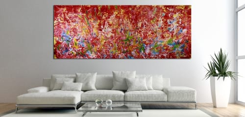 Energy Rising 3 (Earth Formations) (2017) Acrylic painting by Nestor Toro