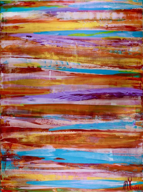 Energy Fusion 9 by Nestor Toro (2018) abstract art - Acrylic painting by Nestor Toro