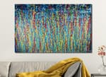 SOLD - Night color explosion (2018) abstract art Acrylic painting by Nestor Toro