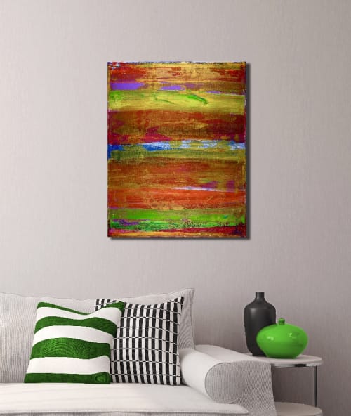 Illusion spectra 1 (2018) Edit Acrylic painting by Nestor Toro