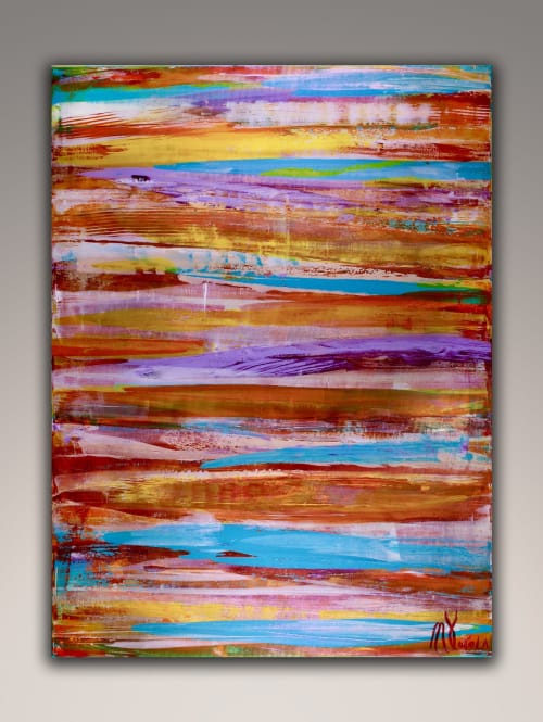 Energy Fusion 9 by Nestor Toro (2018) abstract art - Acrylic painting by Nestor Toro