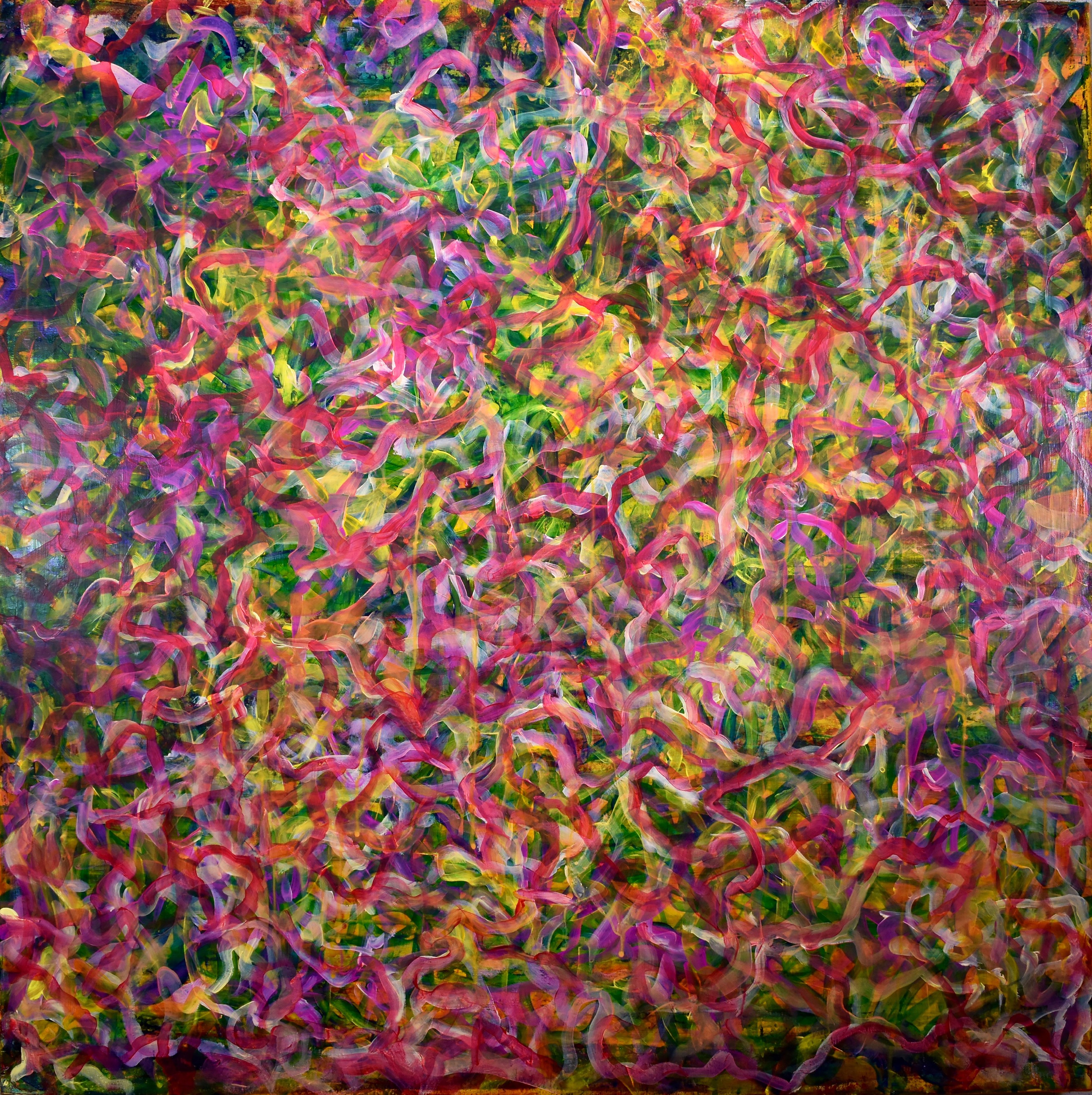Summer Walk (2016)abstract art Acrylic painting by Nestor Toro