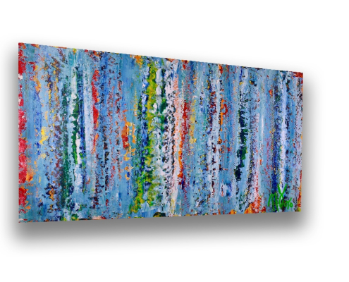 SOLD - Color Frenzy 3 by Los Angeles artist Nestor Toro