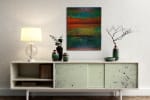 SOLD - Panorama Esmeralda (2017) abstract Acrylic painting by Nestor Toro
