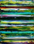 Forest Intrusion (2018) Abstract Acrylic painting by Nestor Toro
