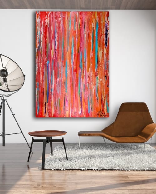 Too Many Experiences To Remember (2018) Abstract Expressionist Acrylic painting by Nestor Toro