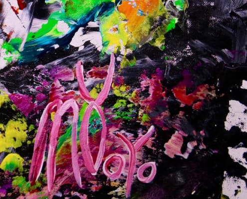 SIGNATURE The Artist's Signature original abstract painting by Nestor Toro
