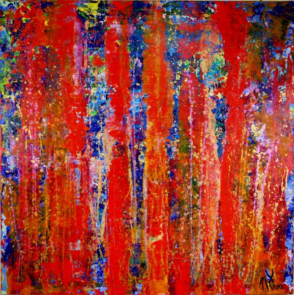 SOLD- Abstract painting Infinity Stream by Nestor Toro