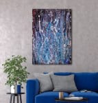 SOLD - Sudden Azure Storm - (2018) Abstract Acrylic painting by Nestor Toro