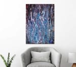 SOLD - Sudden Azure Storm - (2018) Abstract Acrylic painting by Nestor Toro