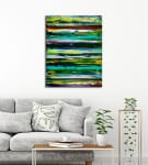 Forest Intrusion (2018) Abstract Acrylic painting by Nestor Toro