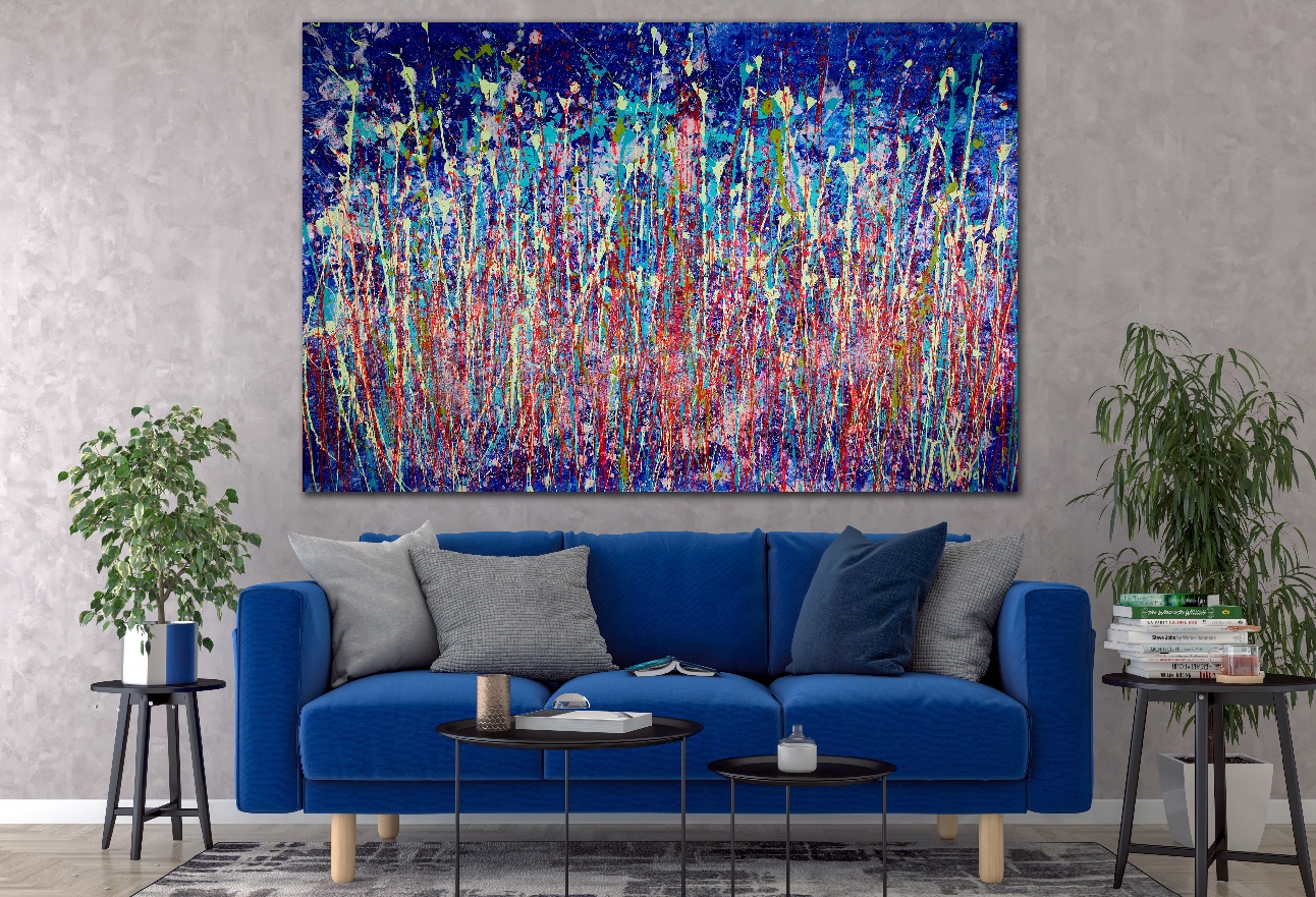 SOLD - XL Painting Special for the holidays. Abstracto colorido! (2018) Abstract
