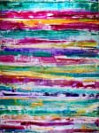 SOLD - Color field and mirrors (2017) Abstract Acrylic painting by Nestor Toro