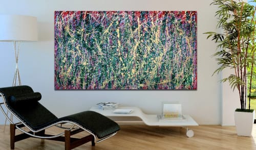 Perpetual Motion (Detour) (2018) Abstract Acrylic painting by Nestor Toro