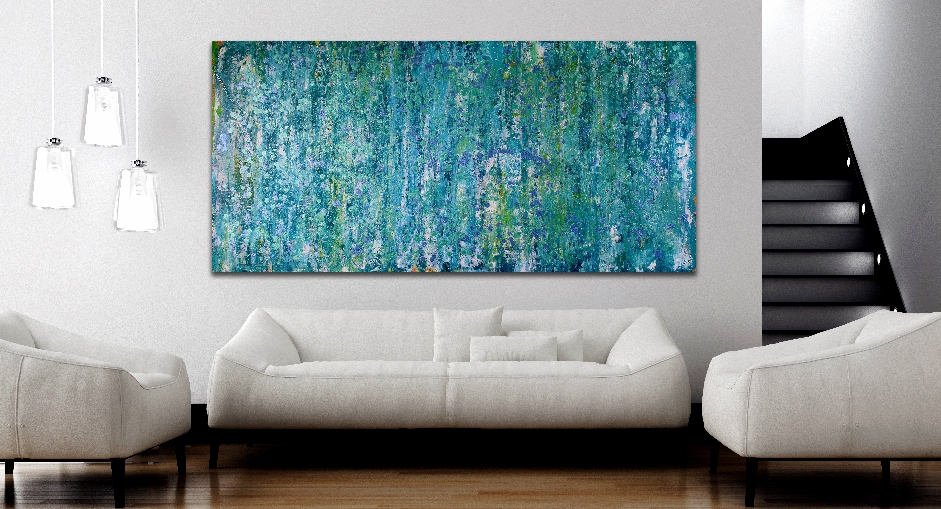 Sold Abstract painting / Thousand Points of Light by Nestor Toro - Extra Large Statement work