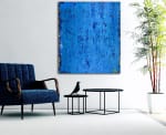 SOLD - Alma Azul (2018) Abstract Acrylic painting by Nestor Toro
